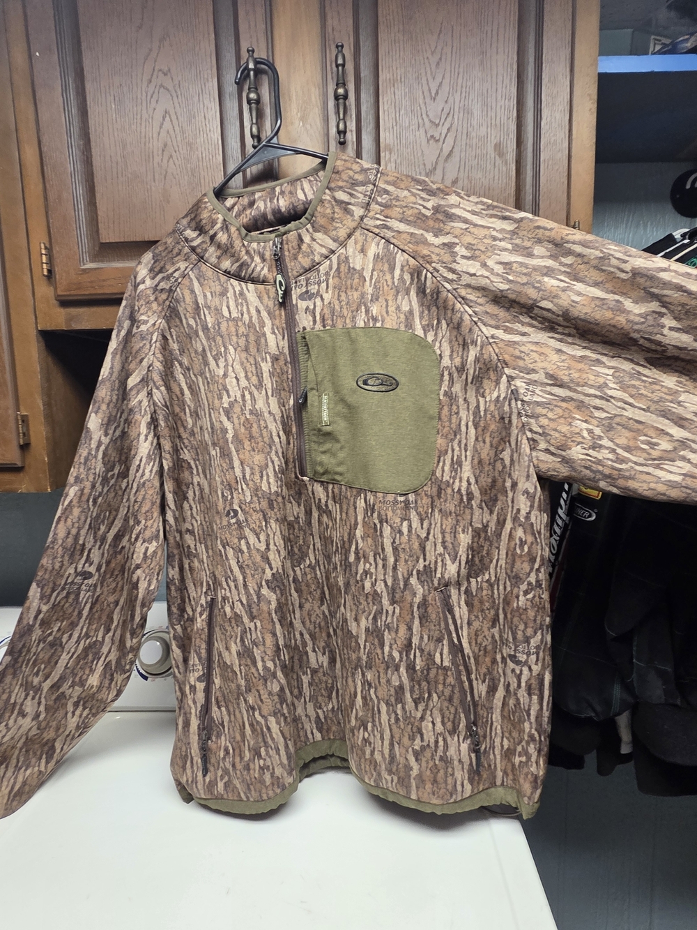 Drake Brown and Olive Camo Pullover